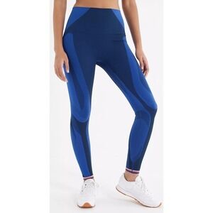 LNDR All Seasons Blue Compression High Waisted Leggings Size S/M Performance